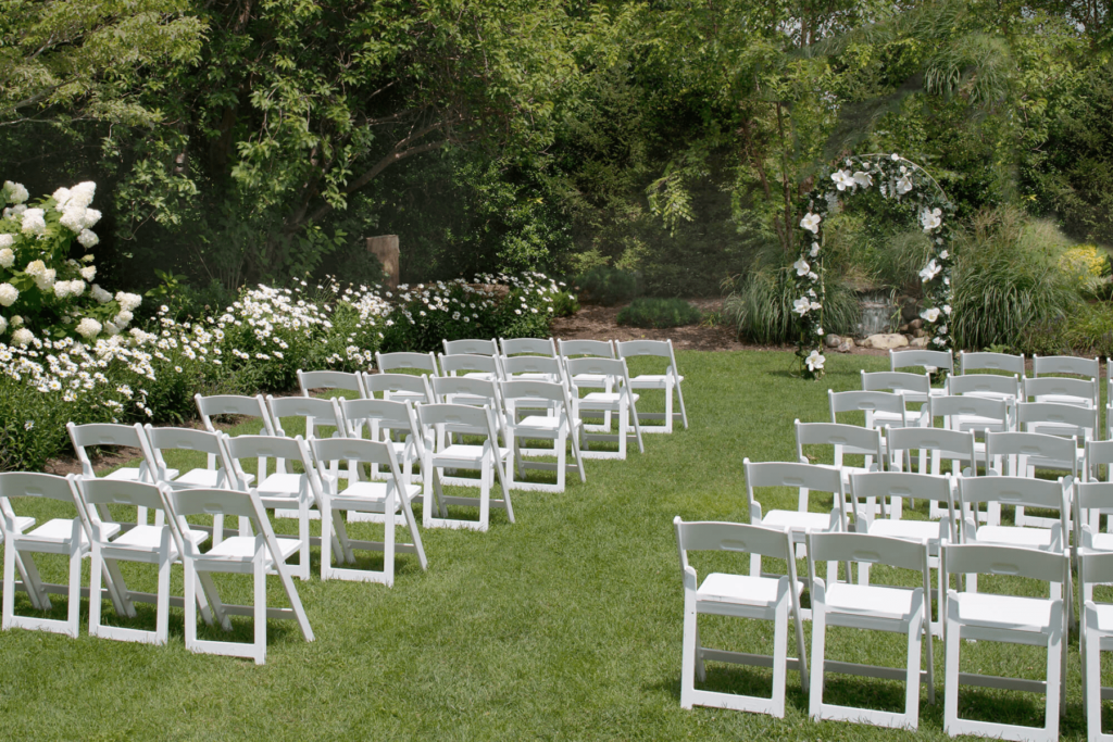 Photo of a the Setup for One of Our Gatlinburg Weddings.