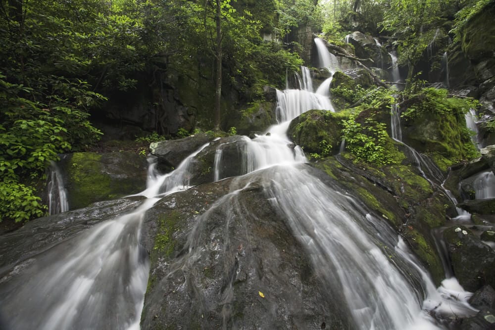 A photo of a Gatlinburg waterfall.