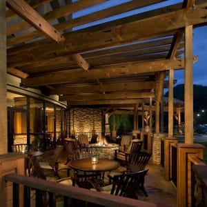 A photo of a restaurant to dine at after hiking in Gatlinburg. 