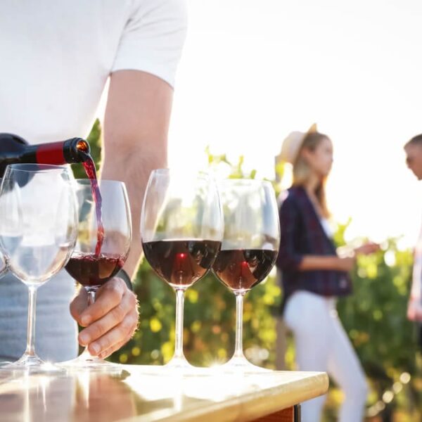 A photo of someone pouring wine at one of the numerous Tennessee wineries.