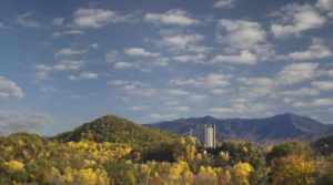 The view of a Gatlinburg hotel, the perfect place to rest after checking out things to do in Sevierville.