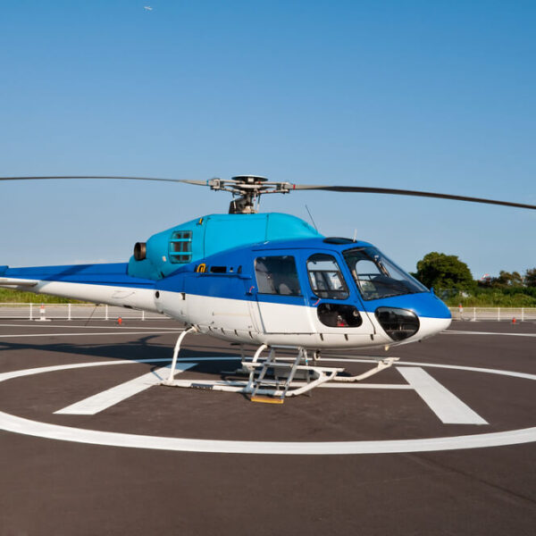 A helicopter, which is one of the most popular tours in Gatlinburg.