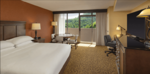 A room at a Gatlinburg hotel to reserve when visiting over the 4th of July.